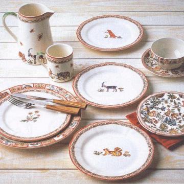 ジアン Gien / Jardin imaginaire プレート22cm ６枚 ジアン Gien / Jardin imaginaire プレート22cm 6枚